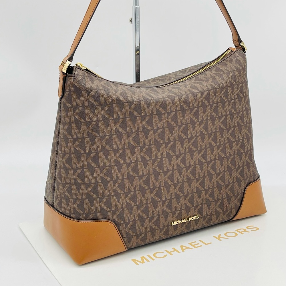 Michael Kors Crosby Large Shoulder Bag Brown